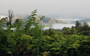 Morning mist over Atarau, West Coast