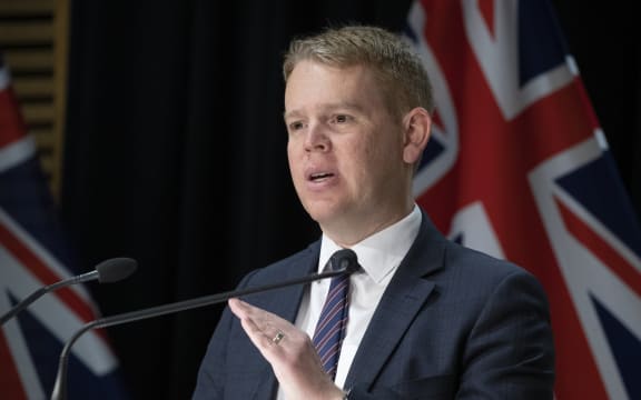 Covid-19 Response Minister Chris Hipkins during the Covid-19 and vaccine update at Parliament on 29 September 2021.