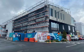 Progress on the Ashburton library and civic centre in March.