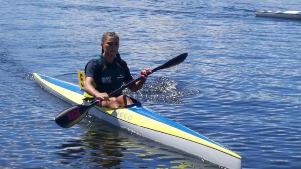 Jade Tierney makes her debut for the Cook Islands in the women's 200m kayak single sprint today.