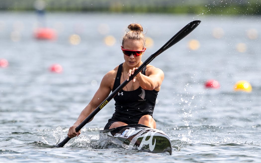New Zealand canoe sprint champion Lisa Carrington.