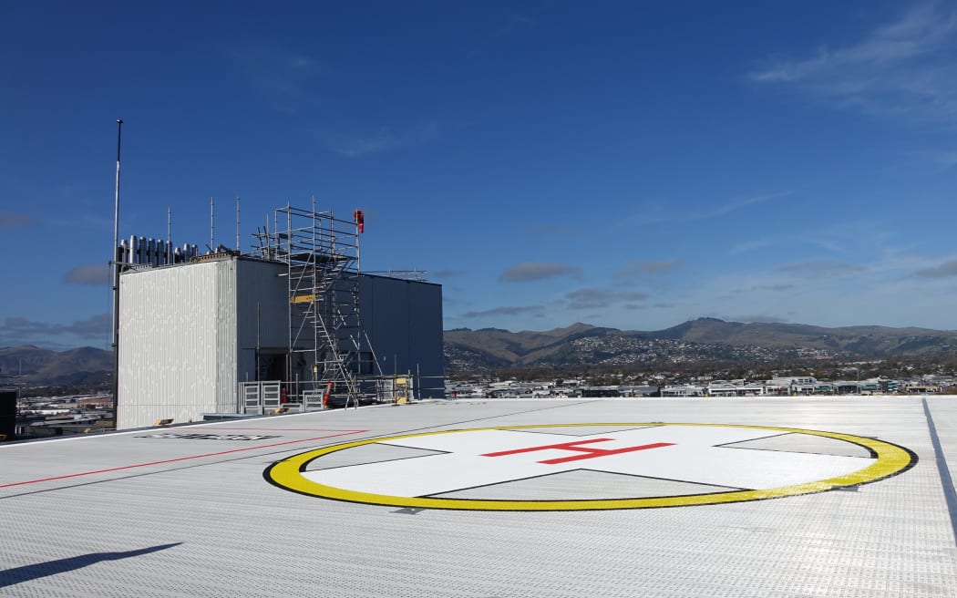 The new helipad at the Acute Services Building.