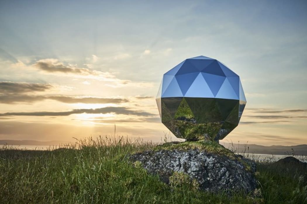Rocket Lab's Humanity Star satellite.