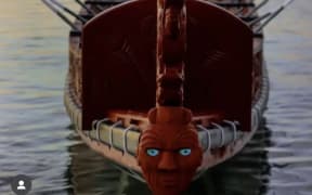 Wahine waka maker Hine Waitai-Dye and her waka