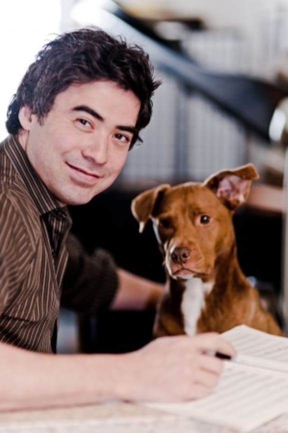 Kenji Bunch and friend