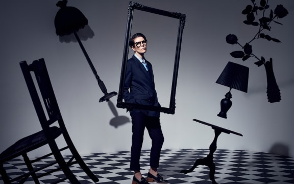 Karen Walker on Babou Campaign set AW 17