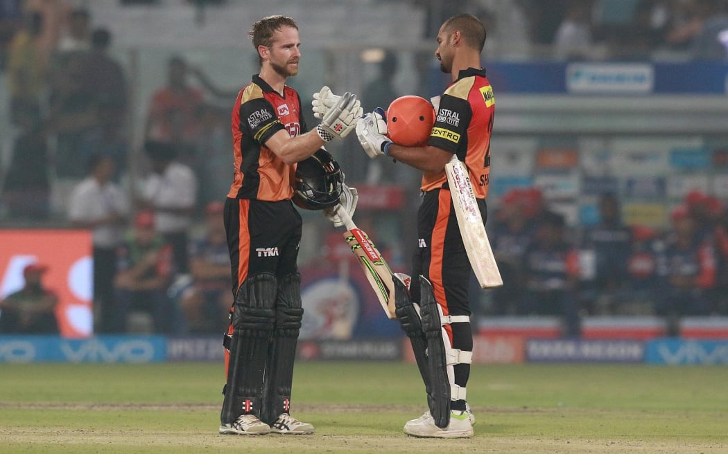 Kane Williamson and Shikhar Dhawan enjoyed an unbroken 176 run for the second wicket.