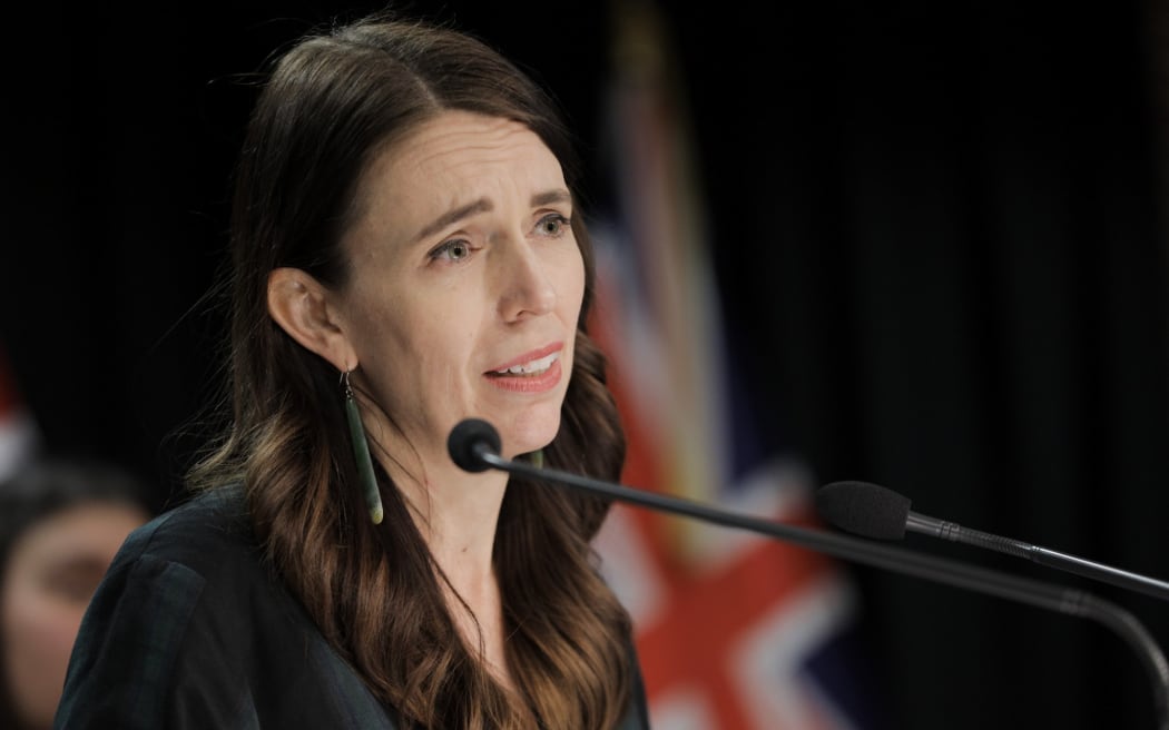Prime Minister Jacinda Ardern at the post-caucus meeting conference on 16 August, 2022.