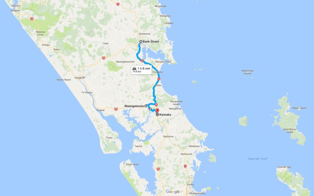 It would normally take about an hour to drive between Whangarei and Kaiwaka through Maungaturoto.