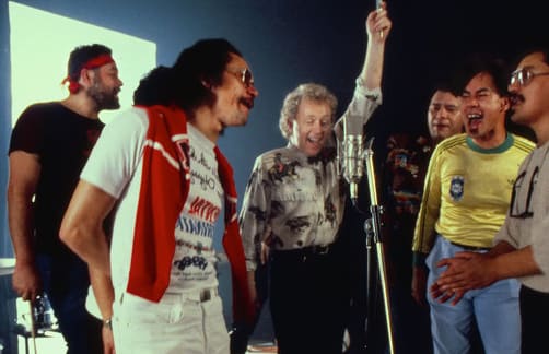 Still from Slice of Heaven video - Herbs and Dave Dobbyn