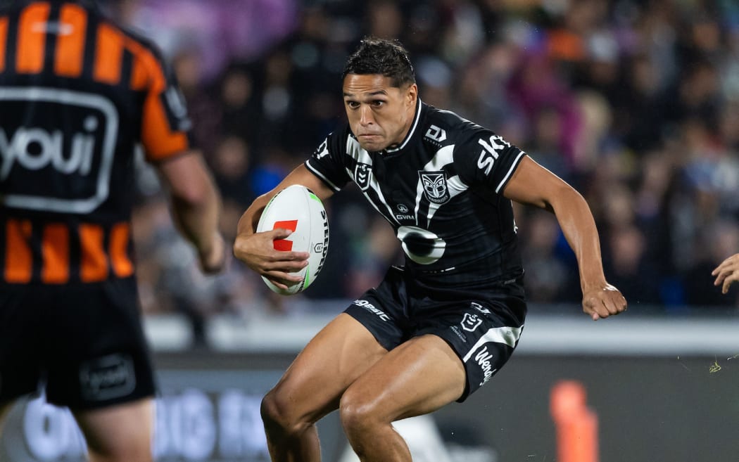 Warriors Te Maire Martin during the Telstra NRL Premiership - NZ Warriors v Canberra Raiders.