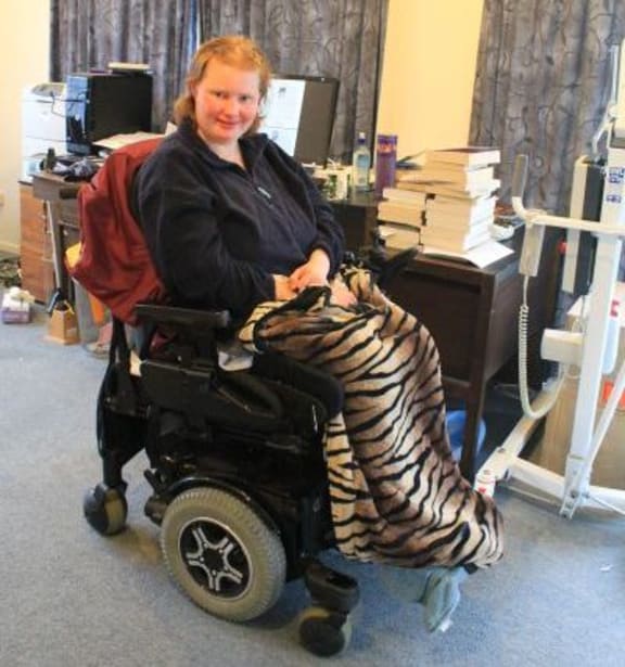 Jan Butterworth in the lounge of her former home in Papakura.