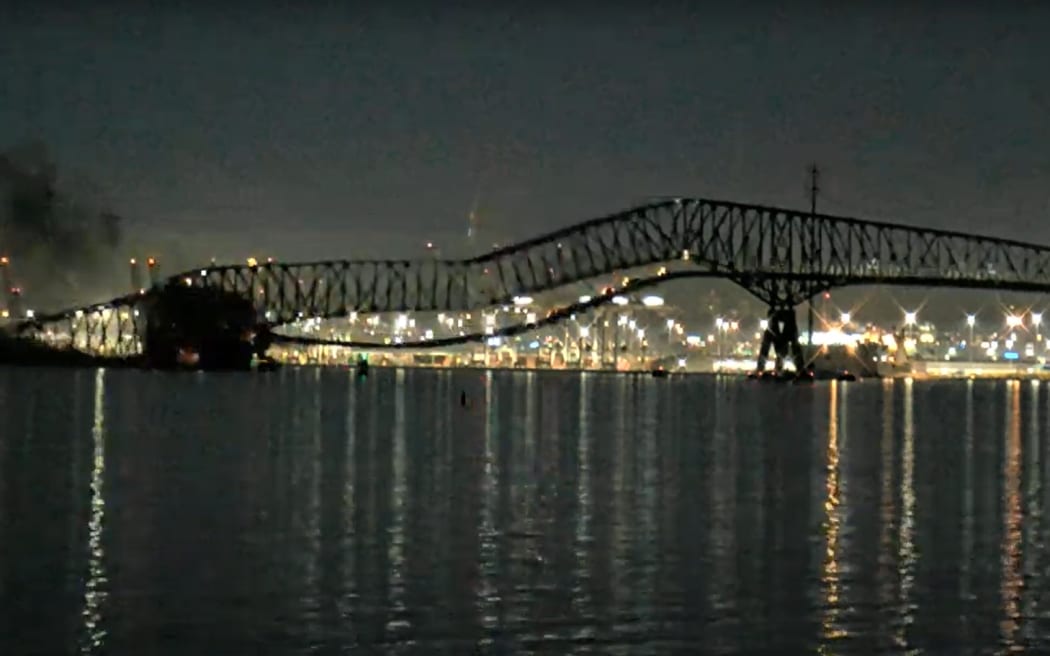 The 3km long Key Bridge in Baltimore, Maryland collapsed into the water after a cargo ship collided with it.