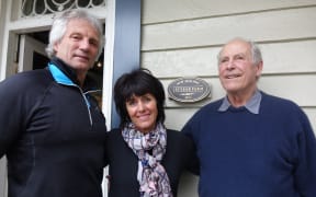 Jeremy Cooper (left), Nikki Cooper and Richard Raine are striving to keep Nelson's Oaklands farm in the family.