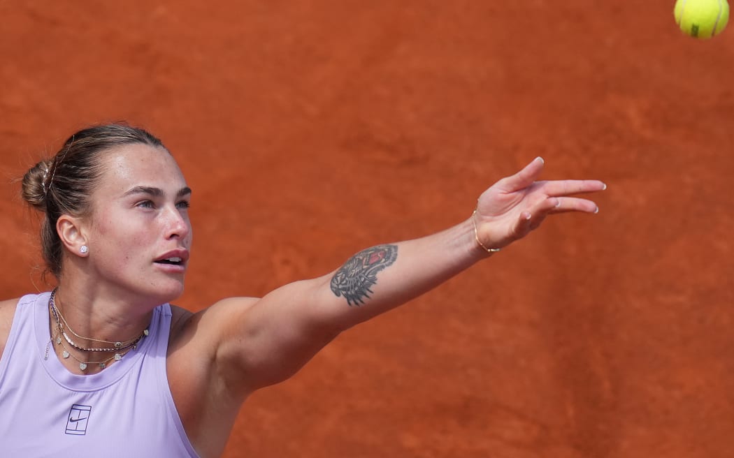Belarusian tennis player Aryna Sabalenka.