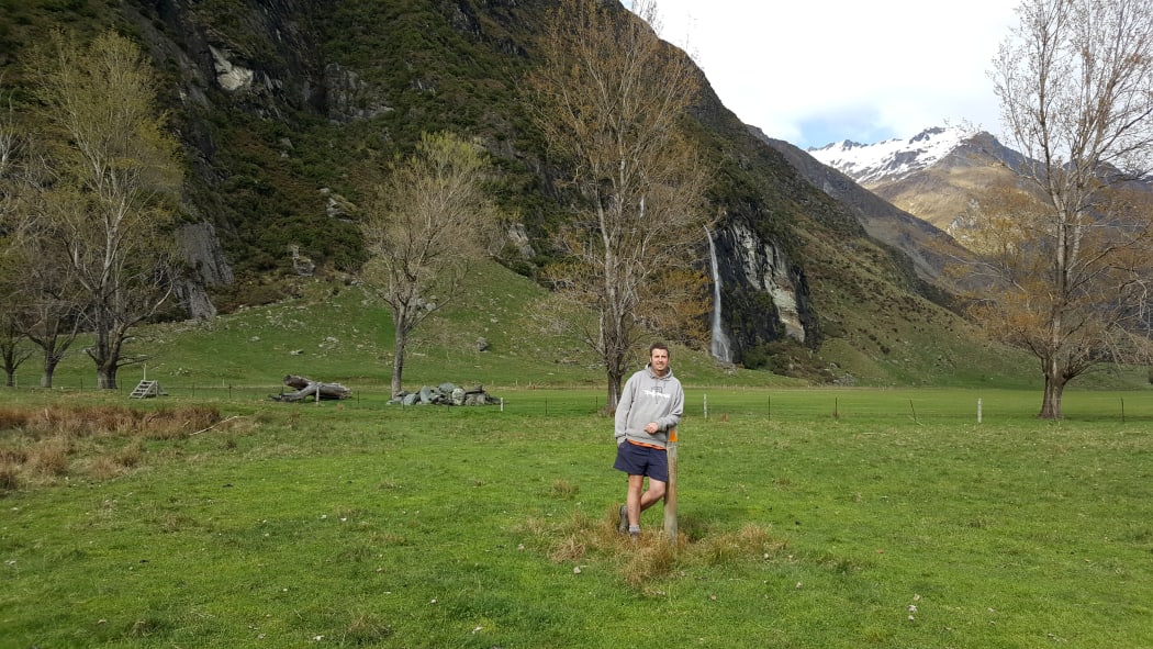 Randall Aspinall in the Wishbone Falls wetland.
