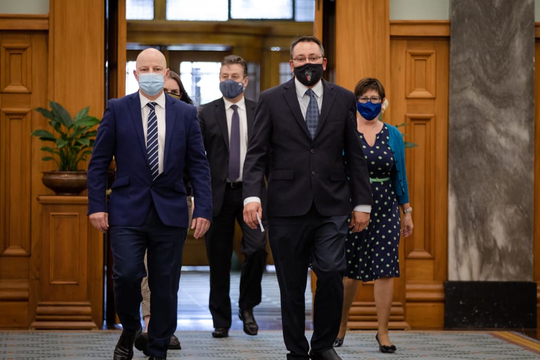 Shane Reti addresses media after Judith Collins loses her leadership