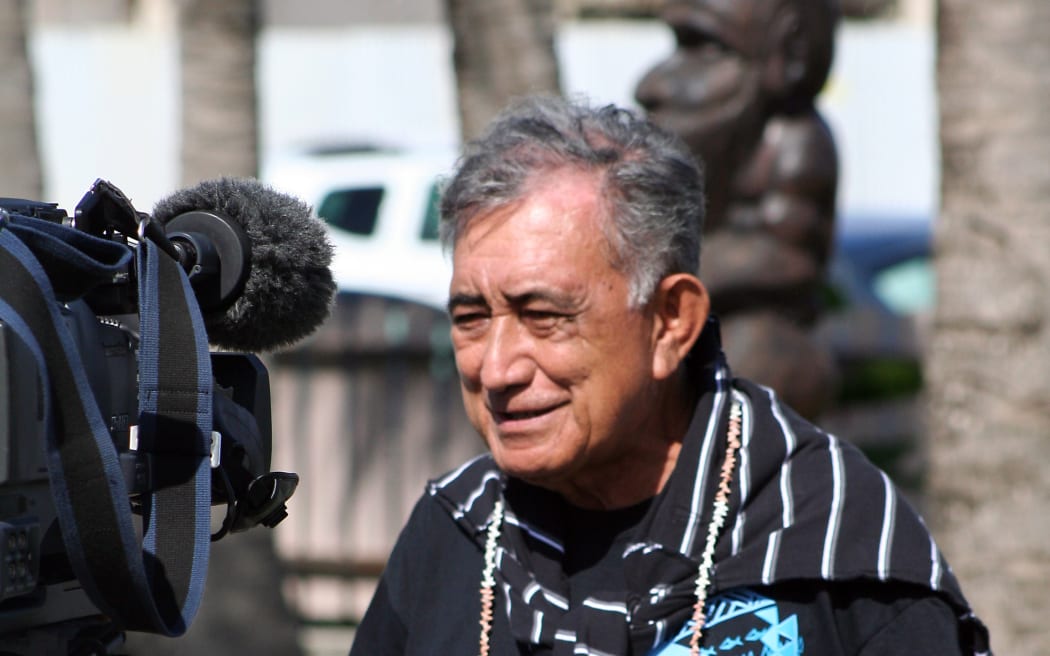 240414. Photo RNZ. Oscar Temaru,  French Polynesian politician