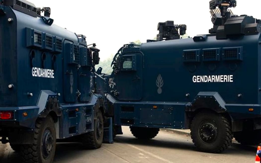 Armoured Centaures riot control vehicles are also part of the deployment.
