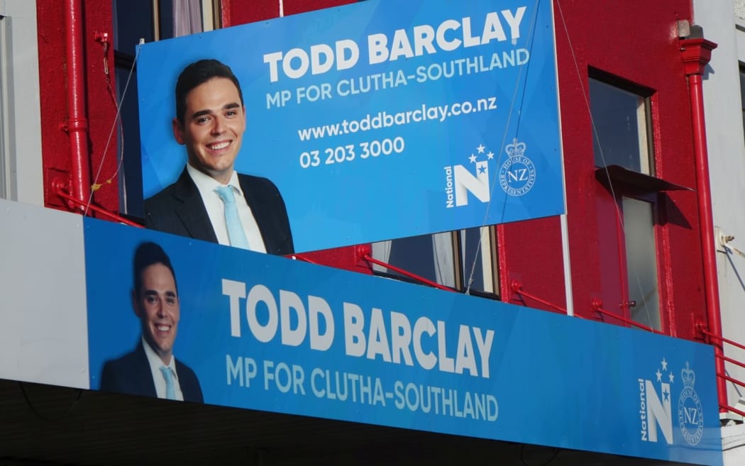 Todd Barclay's Gore electorate office.