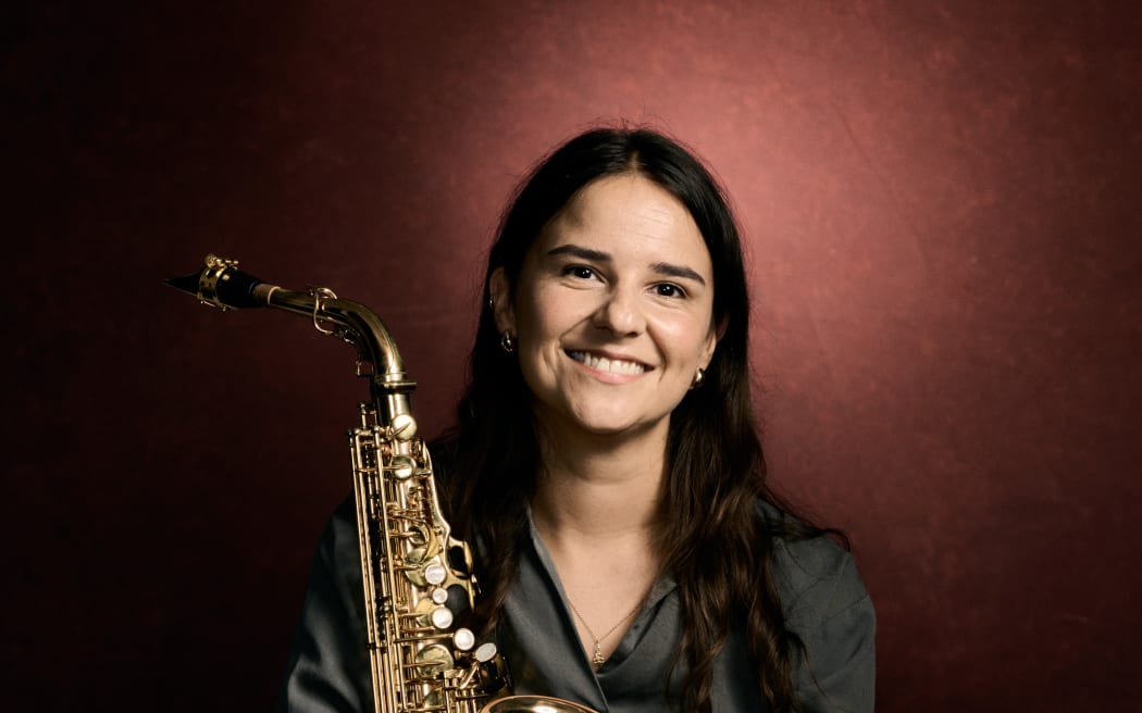 Saxophonist Alice Morgan