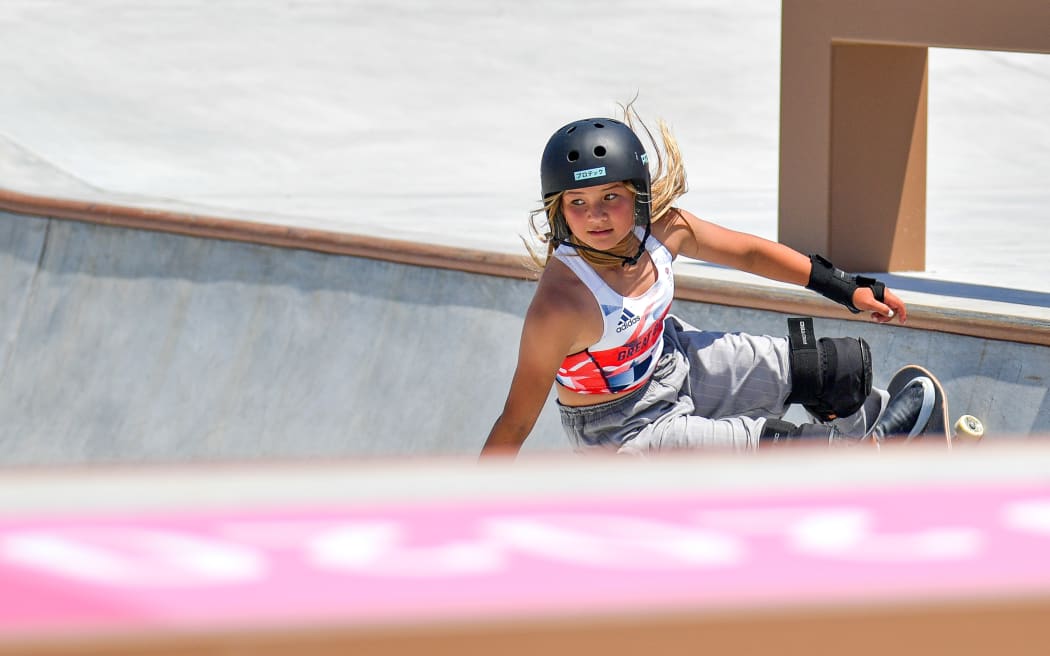 Great Britain Olympic skateboarder Sky Brown.