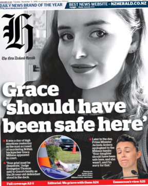 The New Zealand Herald's front page last Tuesday.