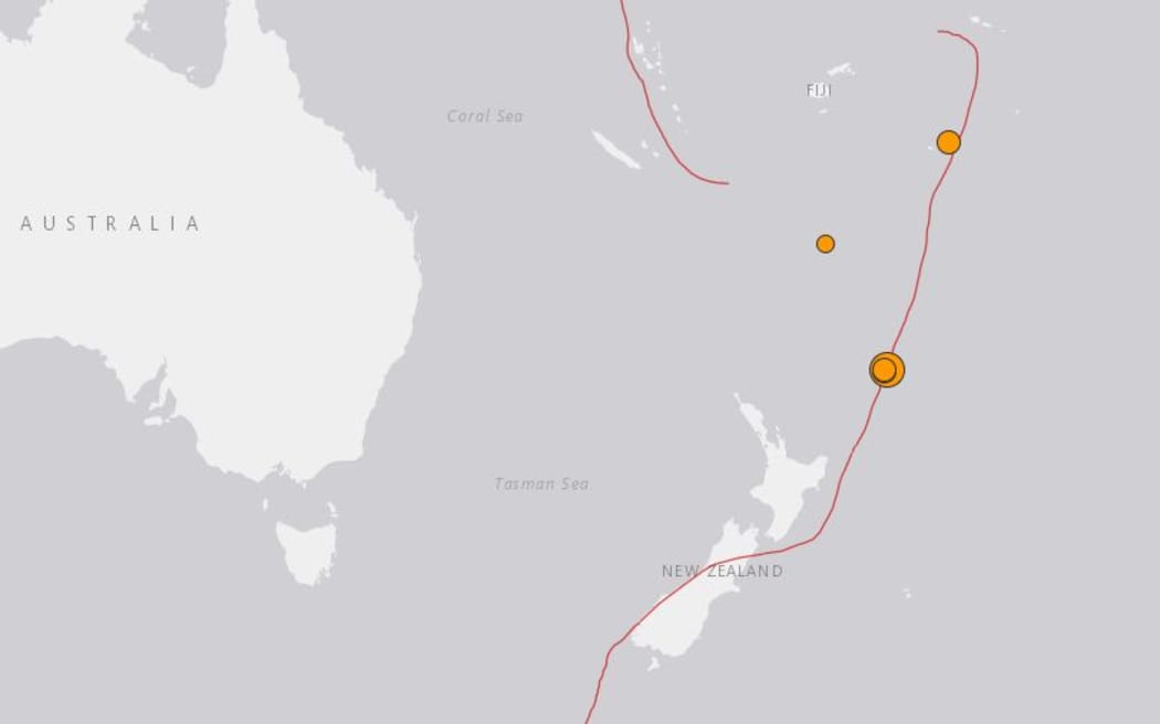 An earlier 5.1 quake struck in Tongan waters.