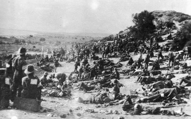 Wounded soldiers, Gallipoli, Turkey