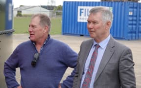 Ōhakea farmer Andy Russell and environment minister David Parker discuss the new scheme.