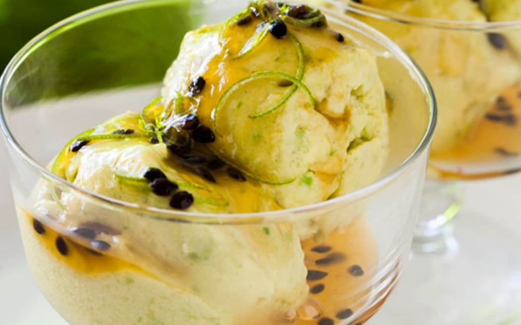 Avocado, Mango and Vanilla Gelato