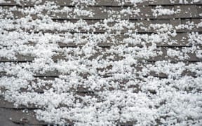 hail on the roof