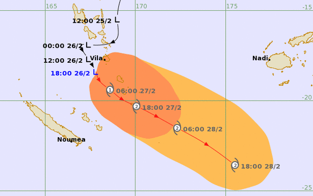 Vanuatu and Fiji on alert as tropical depression gains strength, set to ...