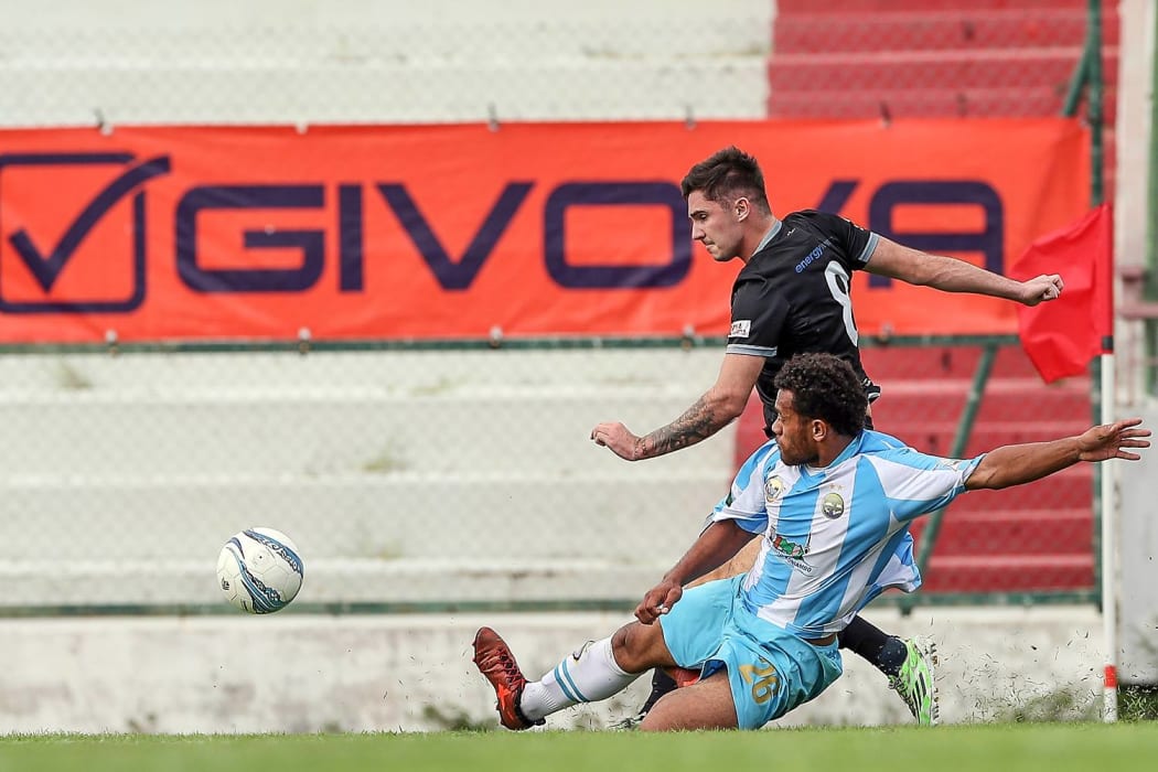 Geordy Gony headed home the opening goal for Hienghène Sport.