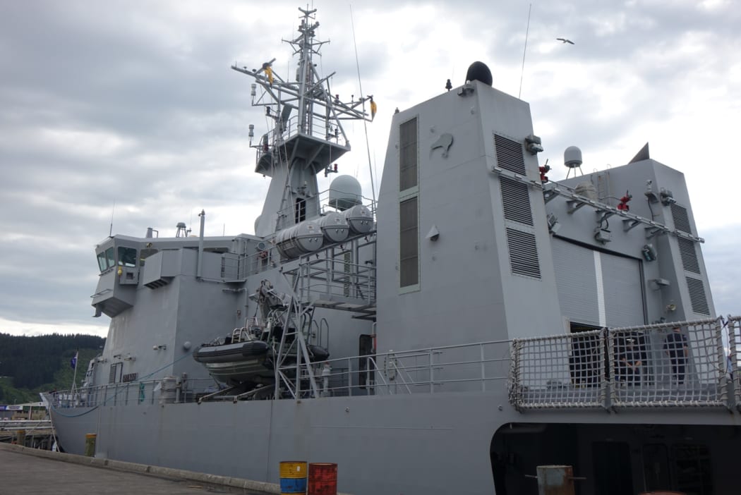 Port side of HMNZS Otago.