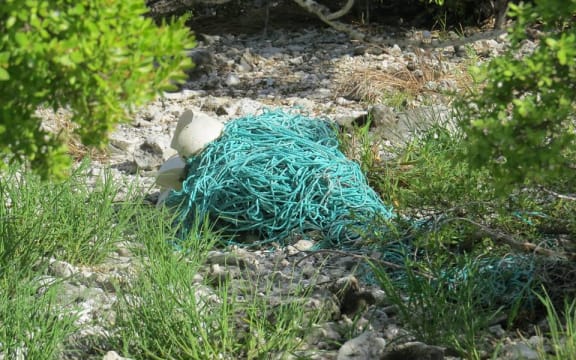 Fishing gear washed up on pristine Suwarrow Atoll