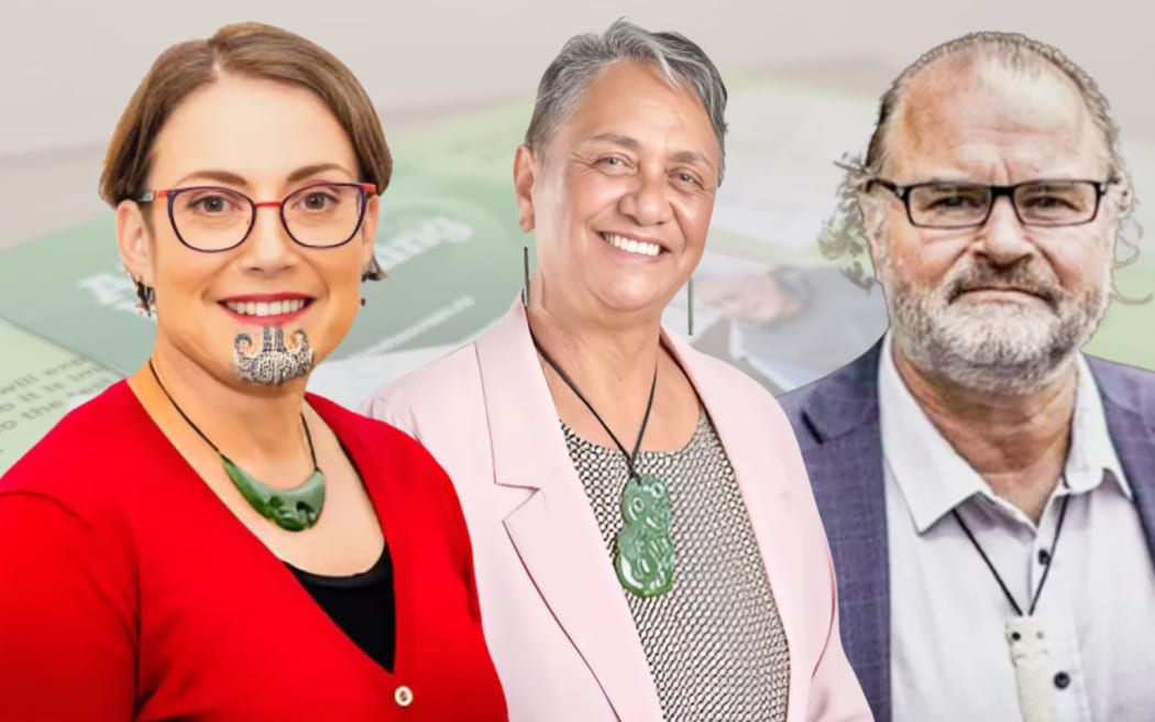 Bowel Cancer NZ medical advisor professor Sue Crengle, Tai Runga Takiwaa Māori Ward Councillor Tilly Turner, and doctor Rawiri McKree Jansen express concern over the sudden decision to end bowel cancer screening for Māori and Pasifika communities aged 50 to 60.