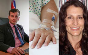 David Seymour, left, Lecretia Seales, right.