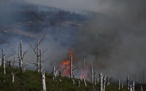 The Port Hills fire on 14 February 2024.