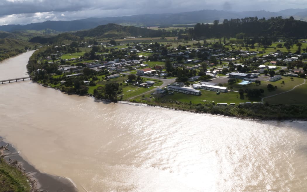 Uawa River through Tolaga Bay rises after flooding