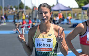 New Zealand sprinter Zoe Hobbs