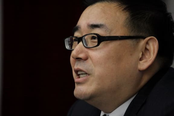 -Chinese-Australian writer Yang Hengjun attends a lecture at Beijing Institute of Technology in Beijing, China, 18 November 2010.