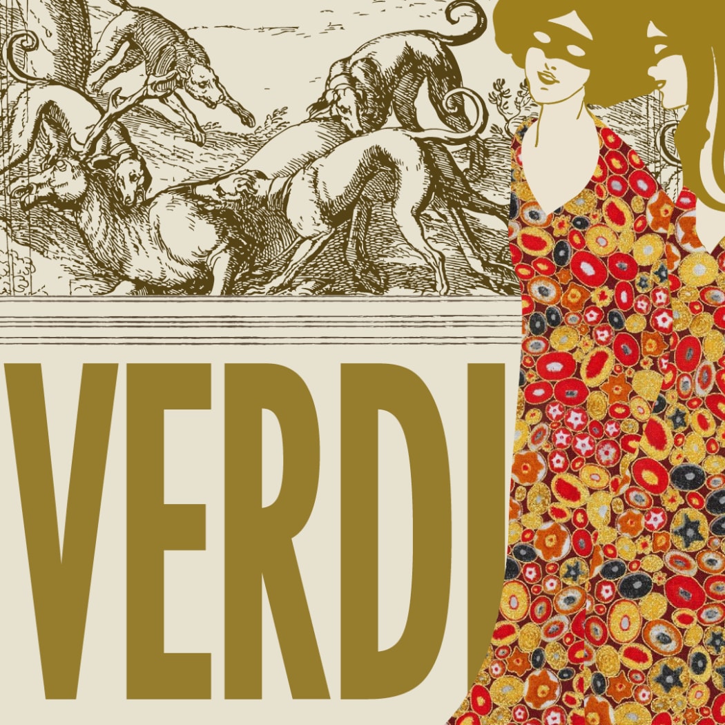 Poster for the Wellington Opera production of Verdi's "A Masked Ball".