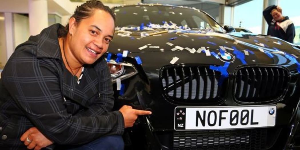 Tianna Marsh with her new car.