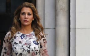 Princess Haya Bint al-Hussein of Jordan leaves the Royal Courts of Justice in London on July 31, 2019.