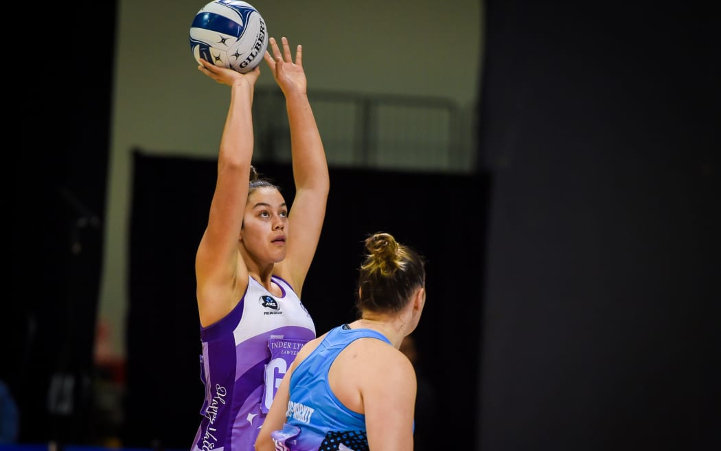 Stars shooter Maia Wilson in the elimination final against the Steel
