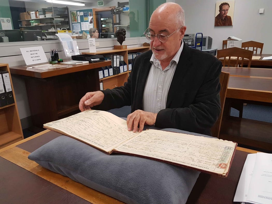 Stephen Innes with the Tongan records for births, deaths and marriages for people of British descent born in Tonga.