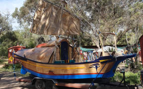Tuesday Browell's Egyptian felucca inspired sailing boat