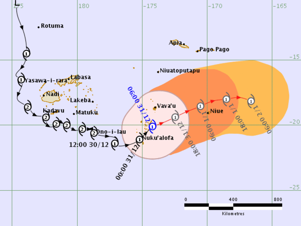 Tropical Cyclone alert now issued for Niue