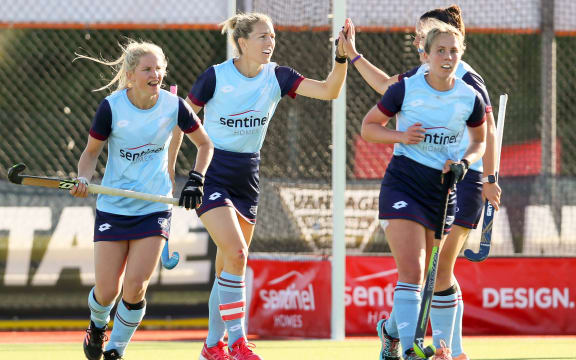 Stacey Michelsen. Northern Tridents v Hauraki Mavericks. Sentinel Homes Hockey Premier League Waikato Hockey, Hamilton, New Zealand.